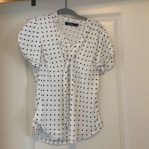 Ralph Lauren Polka Dot Blouse